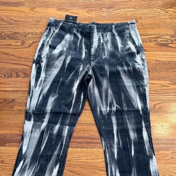Monfrere Grant Skinny Hail Pants. Black/cream. Size 38. - Picture 2 of 10